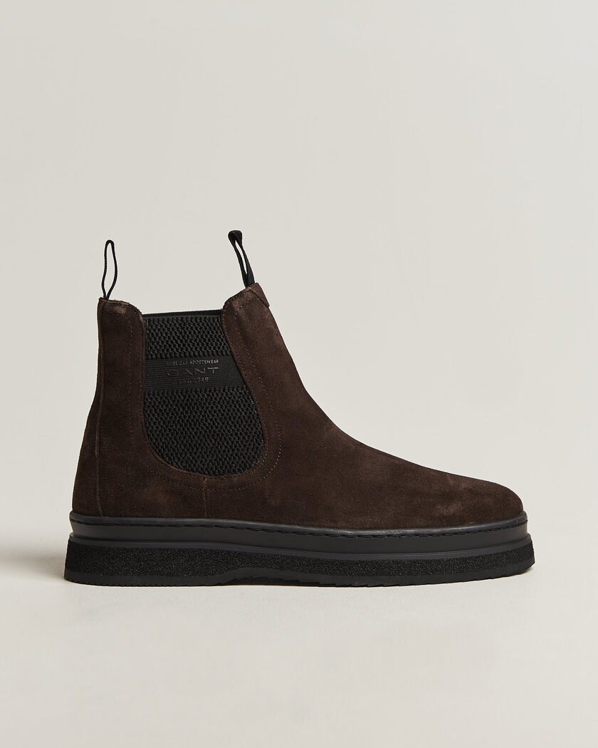 Gant Blistown Shearling Suede Chelsea Boot Espresso Brown – Brown