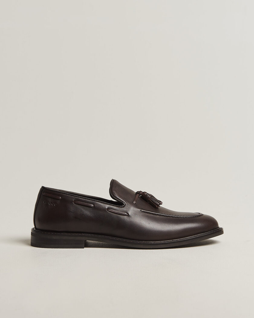 Gant Lozham Leather Tassle Loafer Dark Brown – Brown