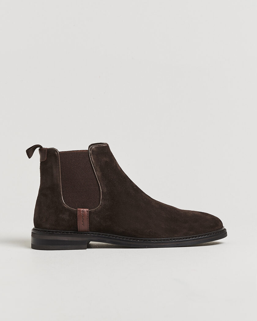 Gant Bidford Suede Chelsea Boot Dark Brown – Brown