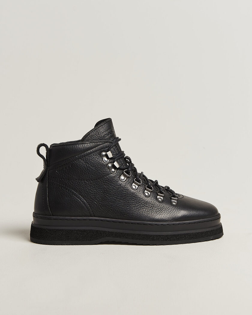 Polo Ralph Lauren Radford Oiled Leather Boot Black Calf at