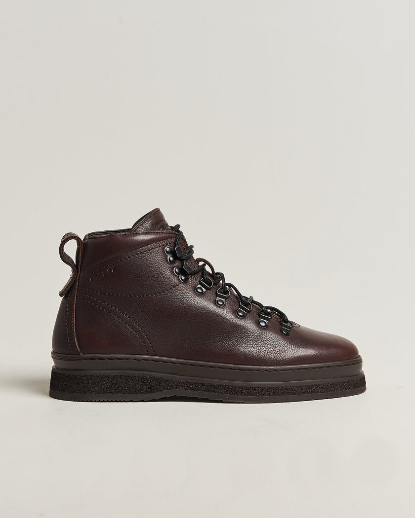 Gant Blistown Shearling Leather Boot Dark Brown – Brown