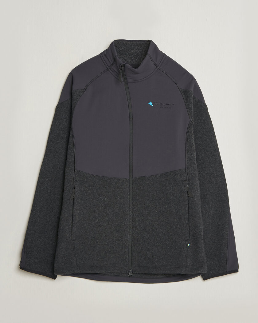 Klättermusen Balderus Wool Fleece Hood Jacket Black – Black