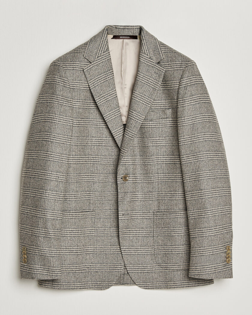 Morris Soft Glencheck Blazer Brown – Brown