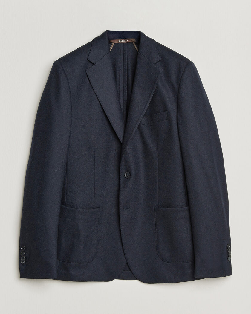 Boglioli K Jacket Wool Hopsack Blazer Navy at CareOfCarl.com