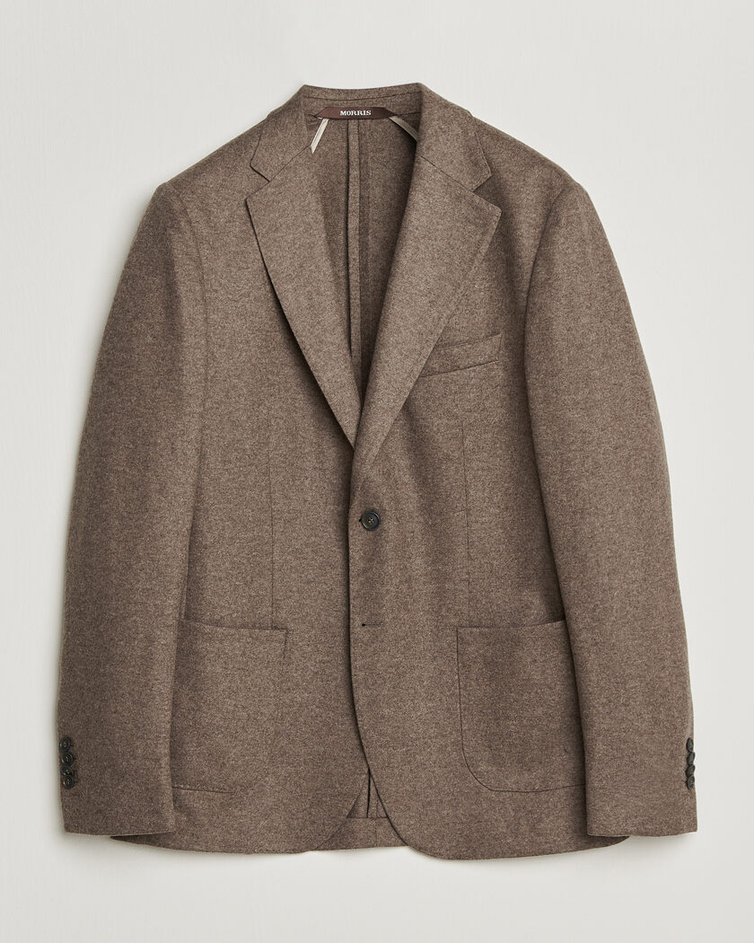 Morris Wool Jersey Blazer Brown – Brown