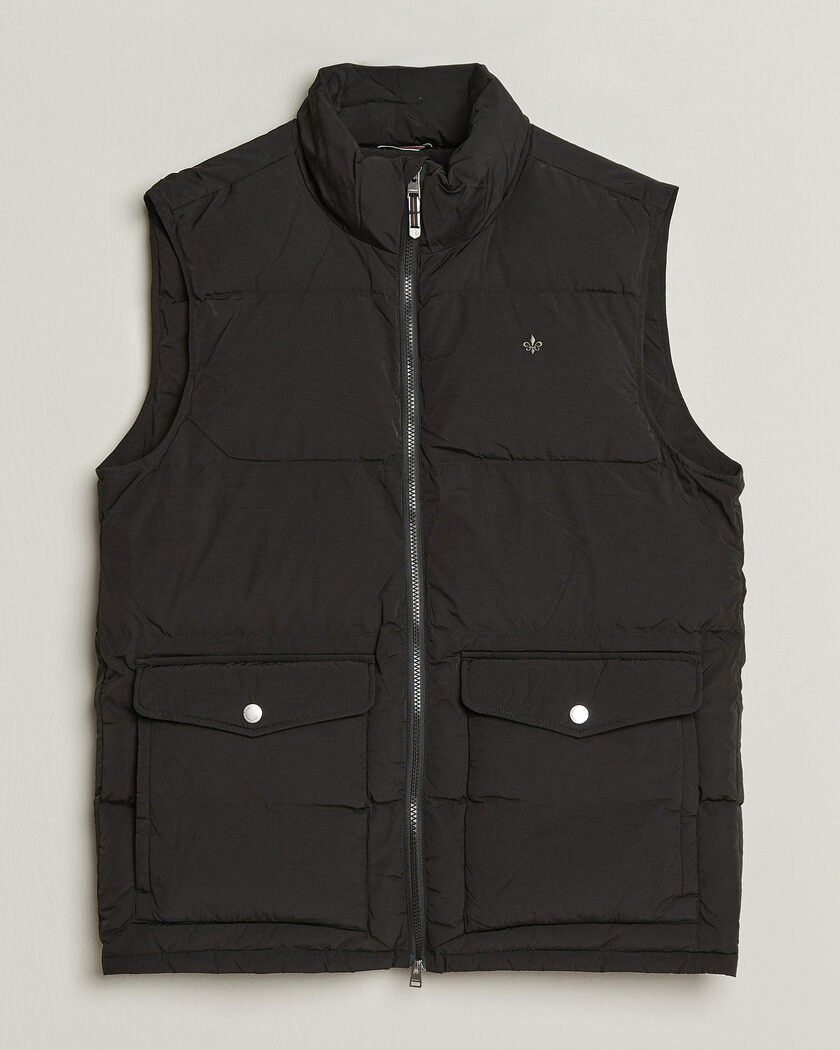 Morris Lennox Puffer Vest Black – Black
