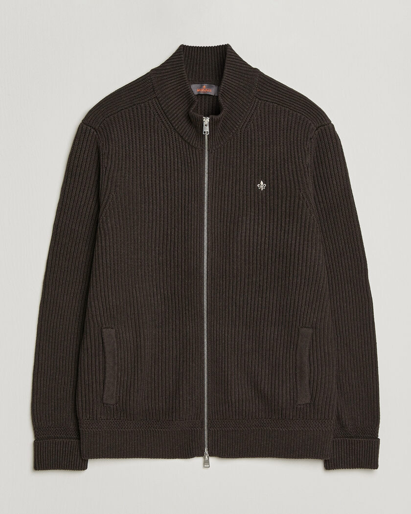 Morris Duncan Zip Cardigan Brown – Brown