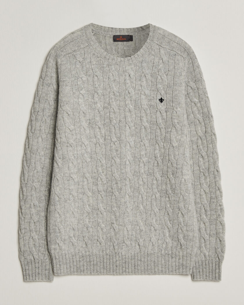 Morris Archard Cable Sweater Grey – Grey