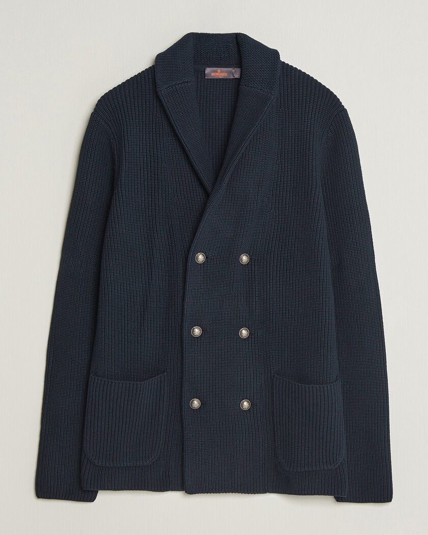 Morris Brayden DB Shawl Cardigan Navy – Blue