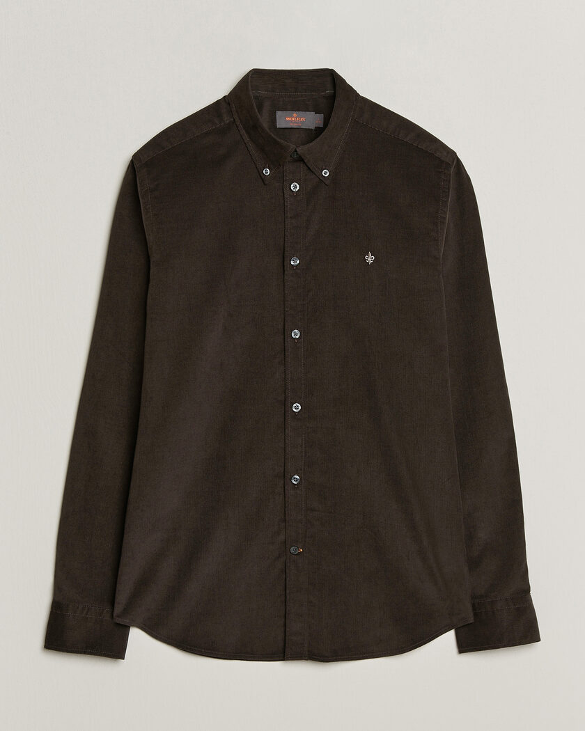 Morris Douglas Cord Shirt Brown – Brown