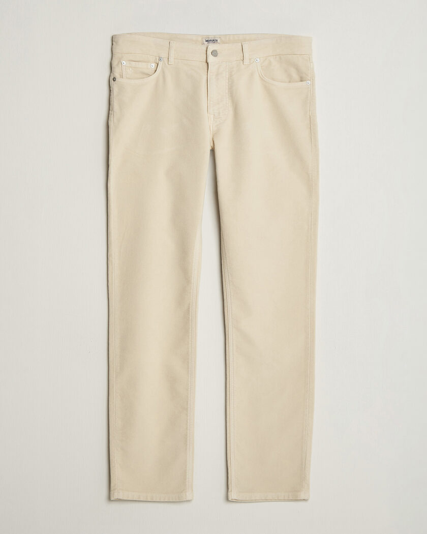 Morris James Winter Twill 5-Pocket Pants Off White – White