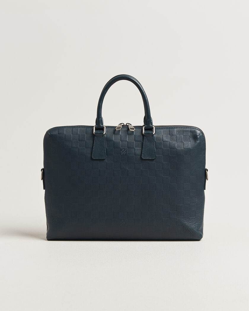 Louis Vuitton Pre-Owned Porte Documents Bag Damier Infini Onyx – Blue
