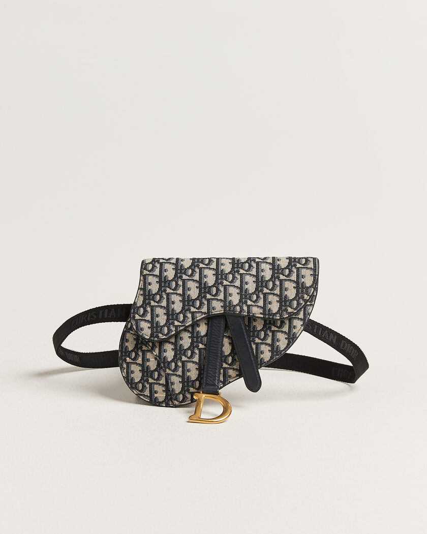 Dior Pre-Owned Saddle Belt Pouch Bag Oblique Jacquard Blue – Blue
