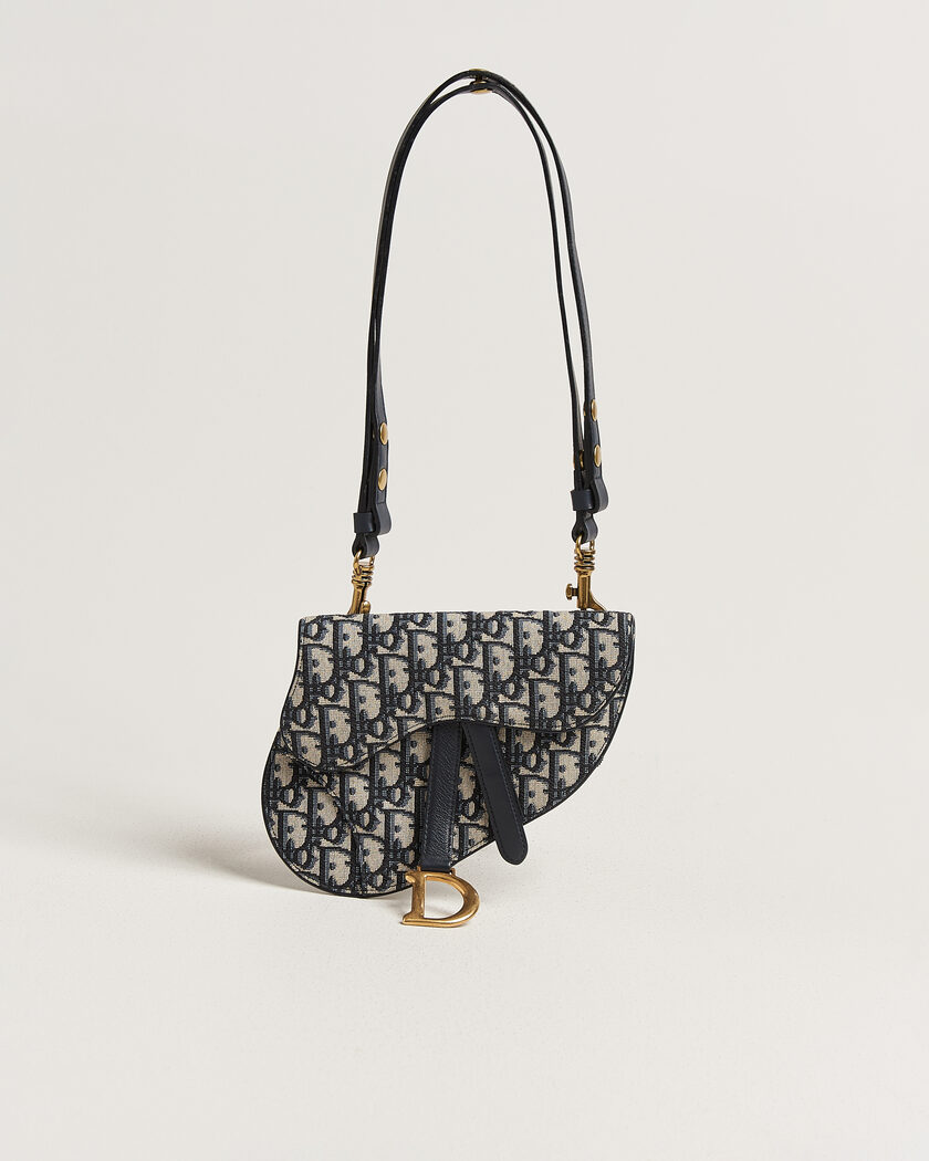 Dior Pre-Owned Saddle Belt Bag Oblique Jacquard Blue – Blue
