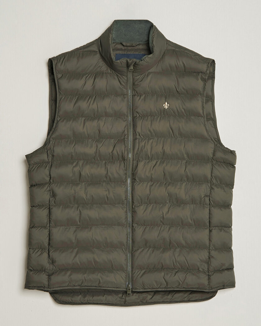 Morris Norfolk Liner Vest Olive – Green