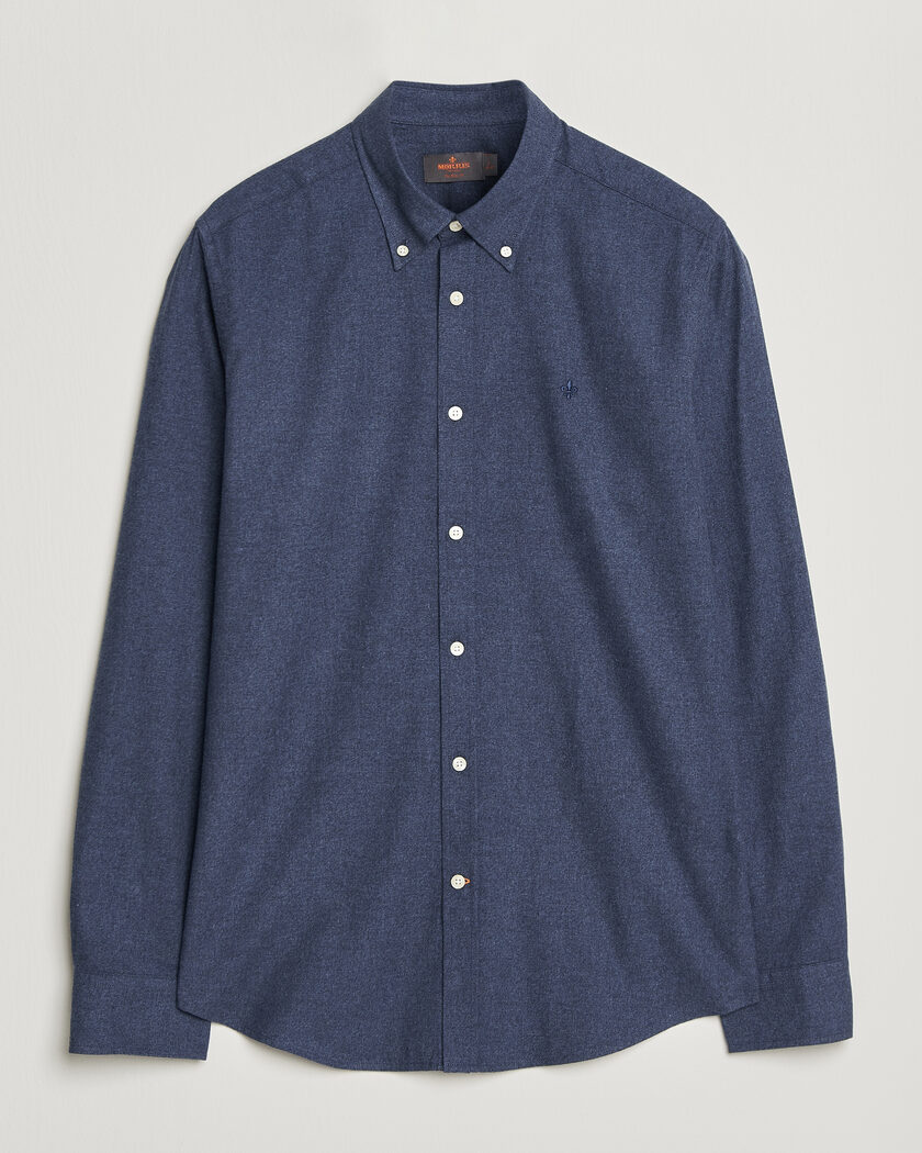 Morris Watts Flannel Shirt Navy – Blue