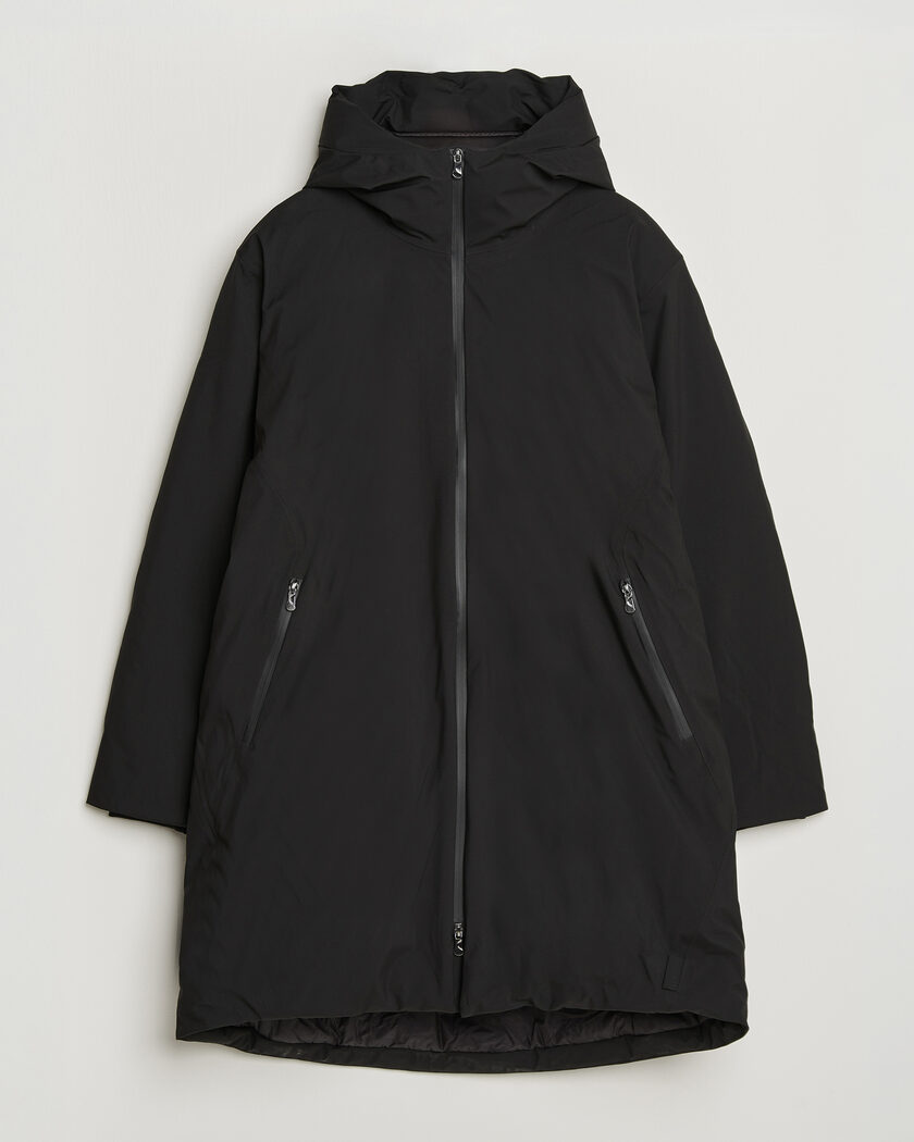 PS Paul Smith Fibre Down Hooded Parka Dark Blue at CareOfCarl.com