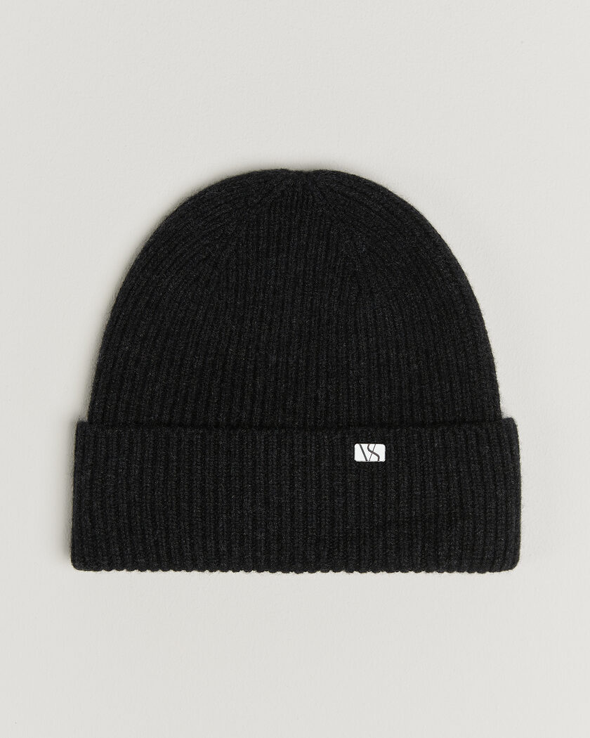 Varsity Headwear Wool/Cashmere Beanie Charcoal Black – Black