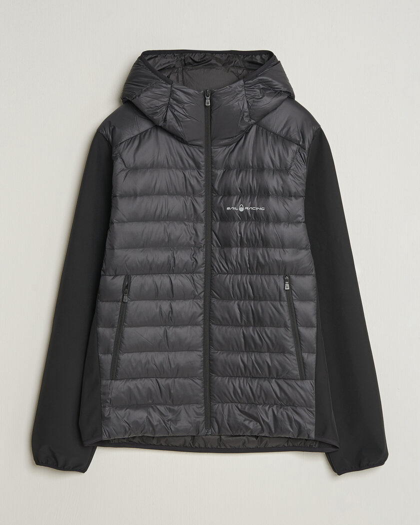 Sail Racing Spray Down Hooded Hybrid Jacket Carbon – Black