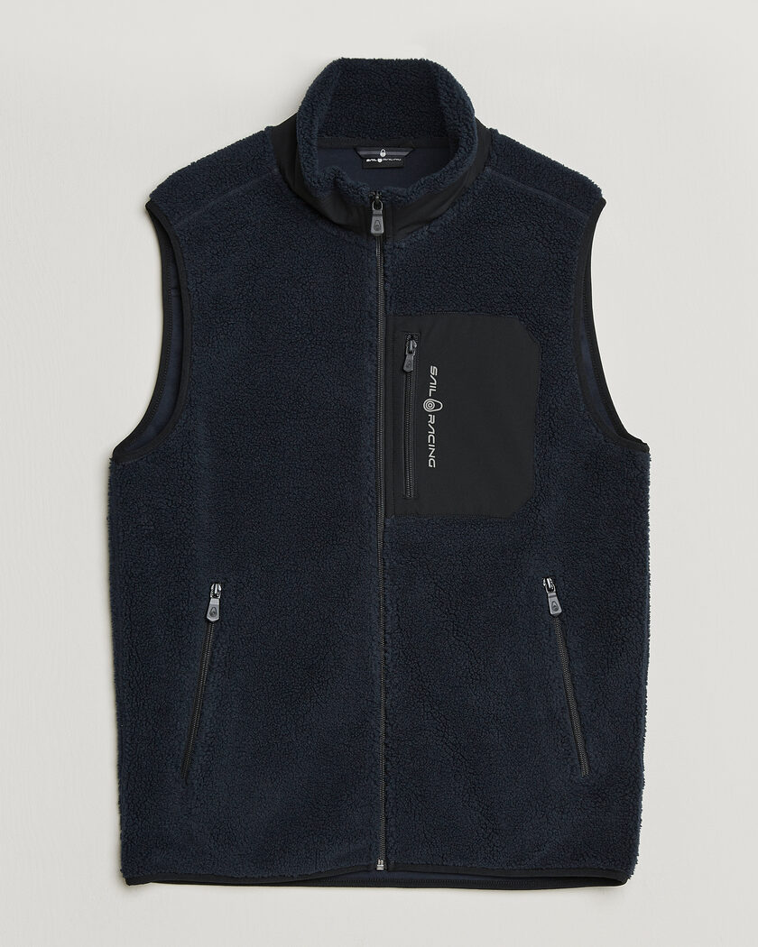 Sail Racing Bowman Pile Vest Dark Navy – Blue