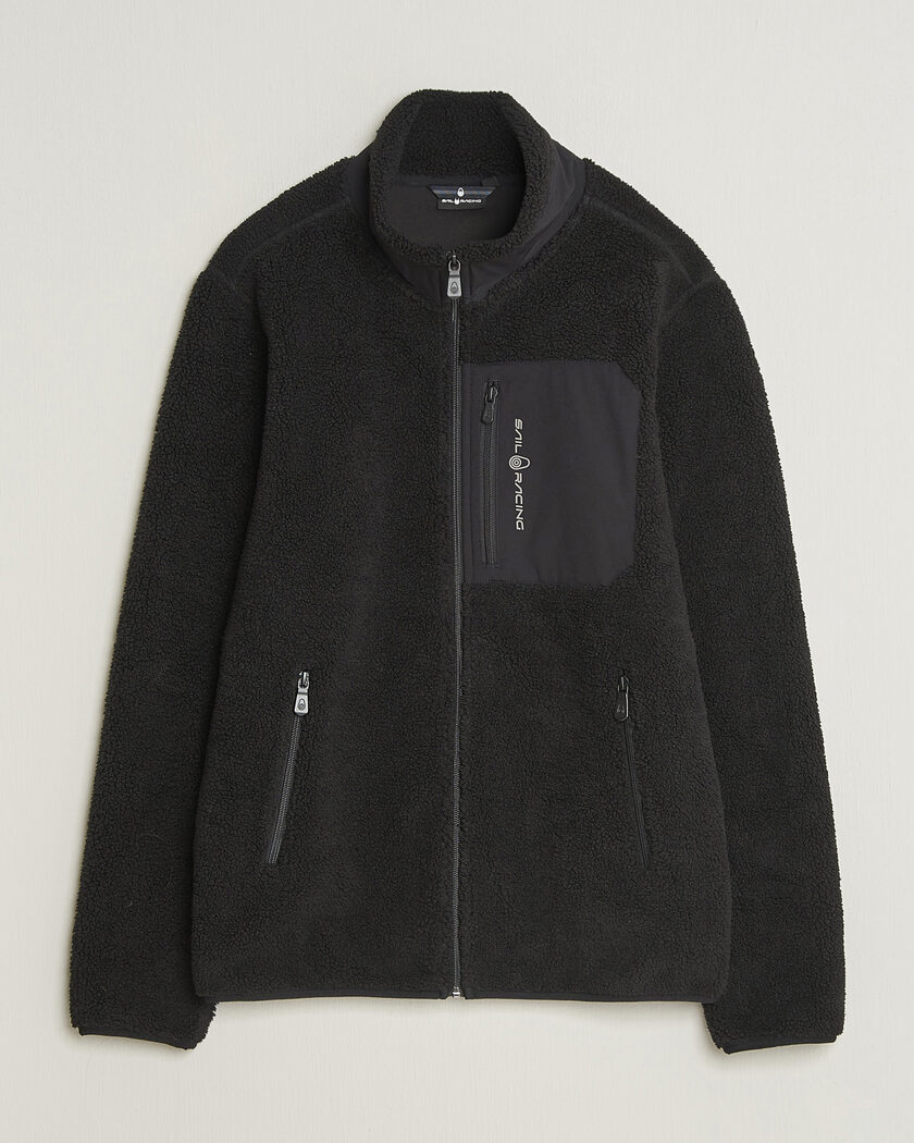 Sail Racing Bowman Pile Full Zip Carbon – Black