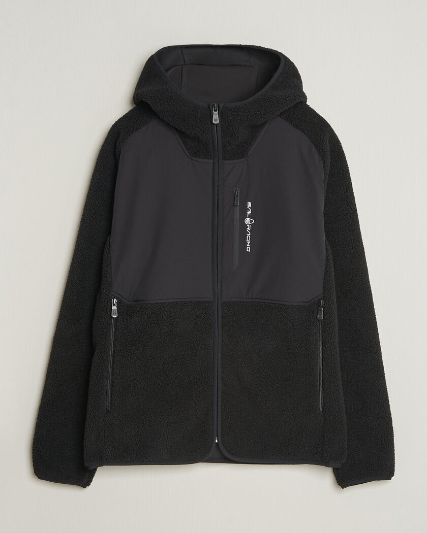 Sail Racing Patrol Pile Full Zip Hoodie Carbon – Black