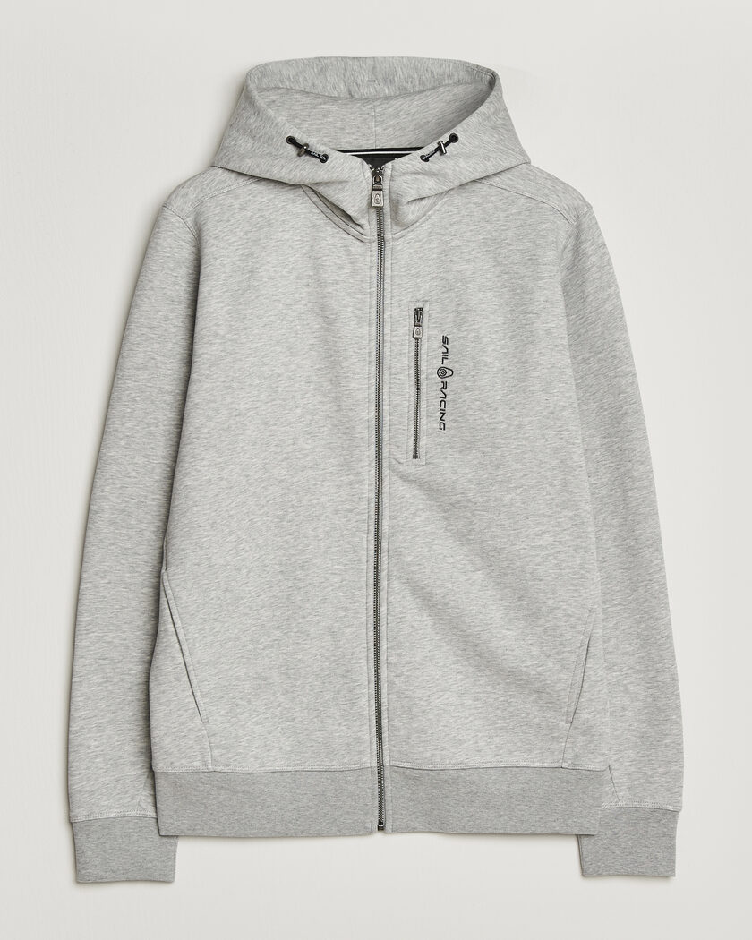 Sail Racing Bowman Full Zip Hoodie Grey Melnage – Grey