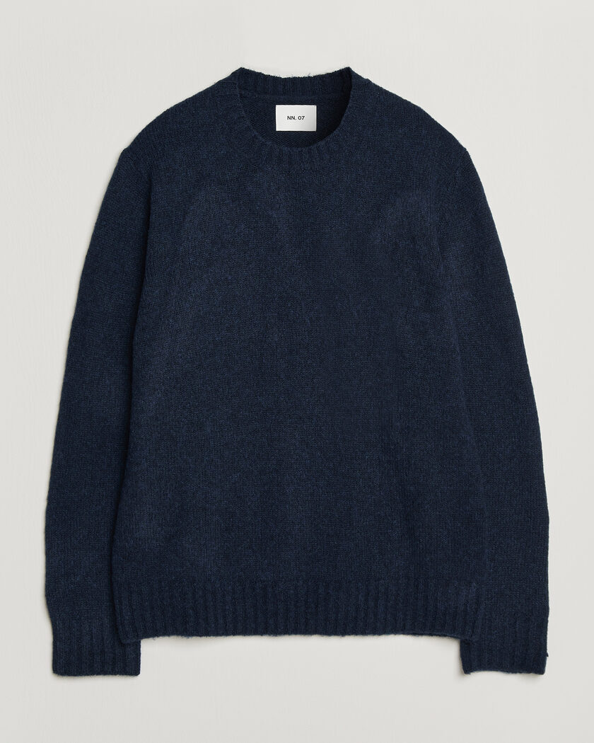 NN07 Lee Wool Knitted Sweater Navy Blue – Blue