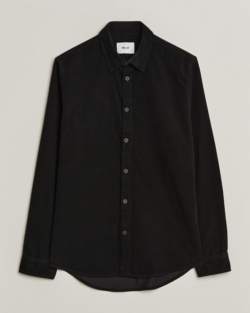 NN07 Asher Baby Cord Shirt Black – Black