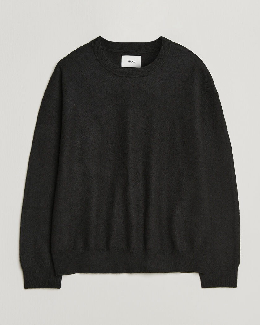 NN07 Jasper Soft Boiled Wool Sweater Black – Black