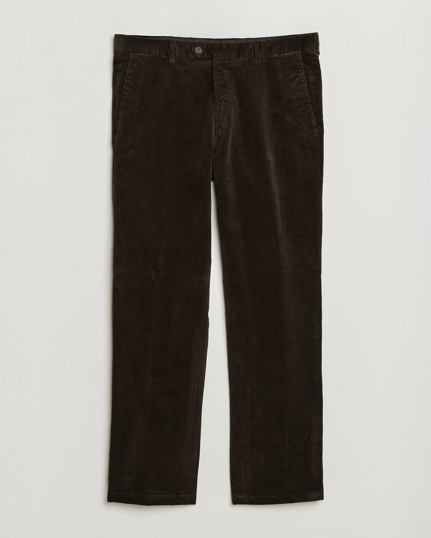 Oscar Jacobson Dandy Corduroy Trousers Dark Brown – Brown