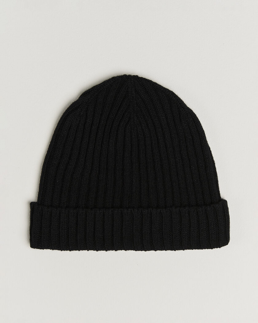 Stenströms Brushed Merino Beanie  Black – Black