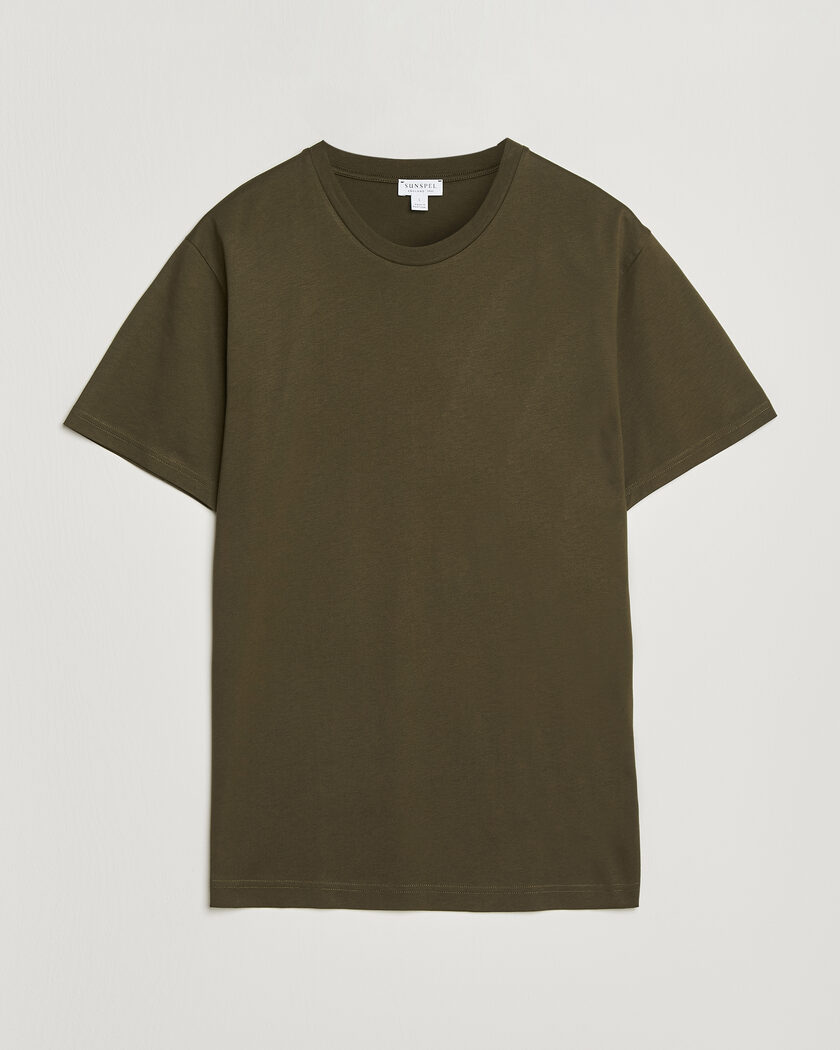 Sunspel Riviera Midweight T-Shirt Loden Green – Green