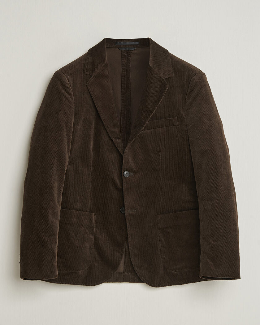 Sunspel Relaxed Corduroy Blazer Dark Choclate – Brown