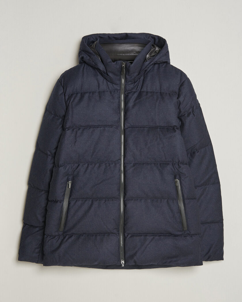 UBR Concord Jacket Savile Navy Melange Wool – Blue