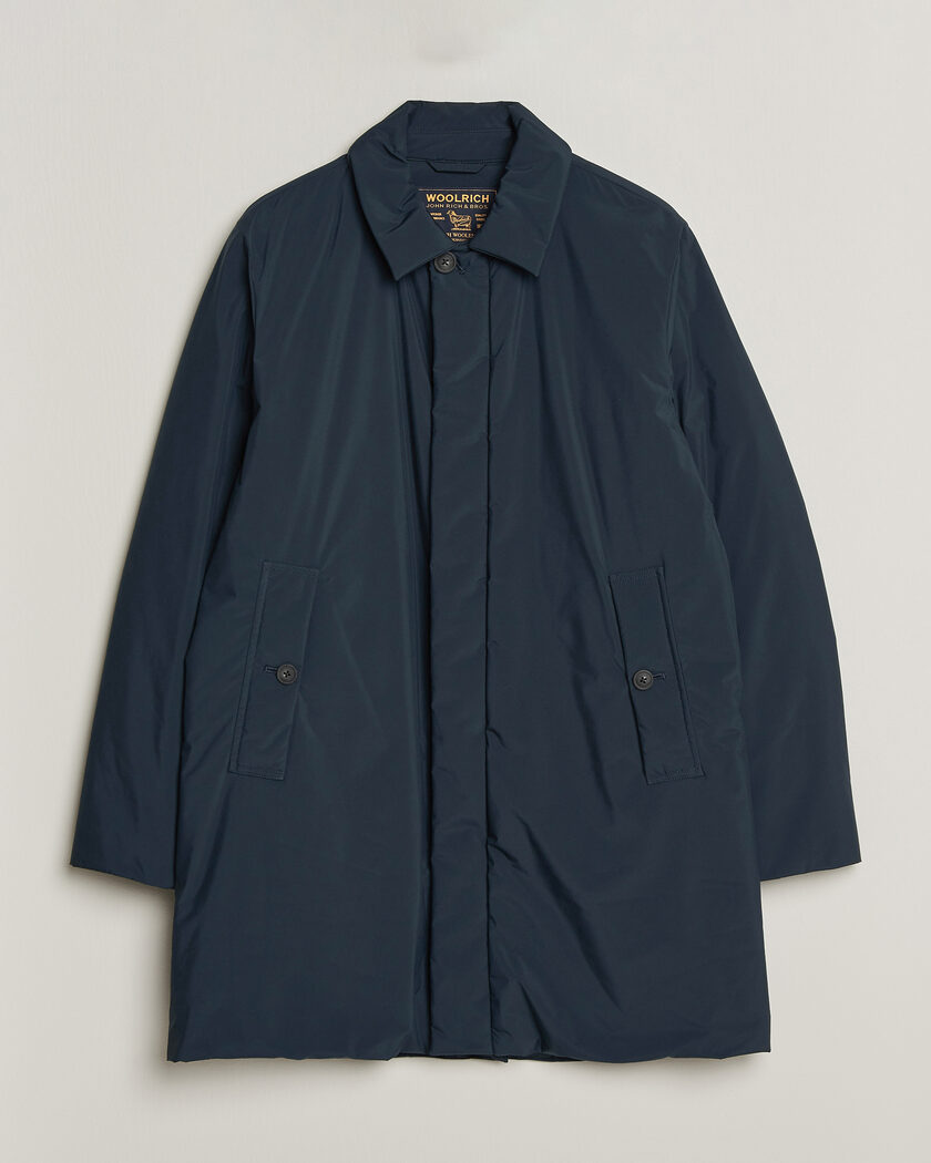 Woolrich Cloud Lamar Light Padded Coat Melton Blue – Blue