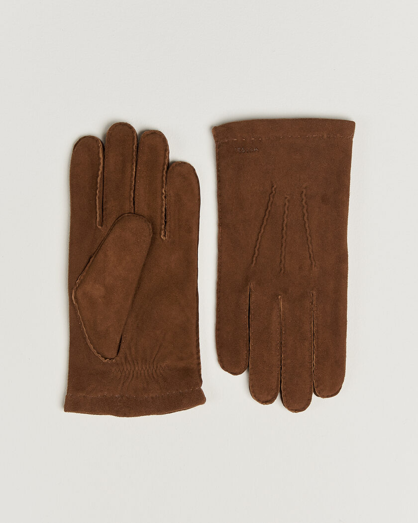 Hestra Arthur Wool Lined Suede Glove Whiskey – Brown
