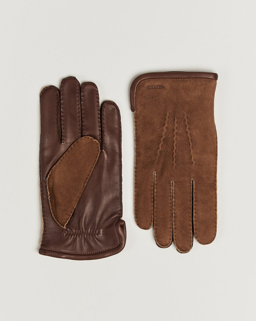 Hestra Balthazar Suede/Nappa Leather Glove Brown – Brown