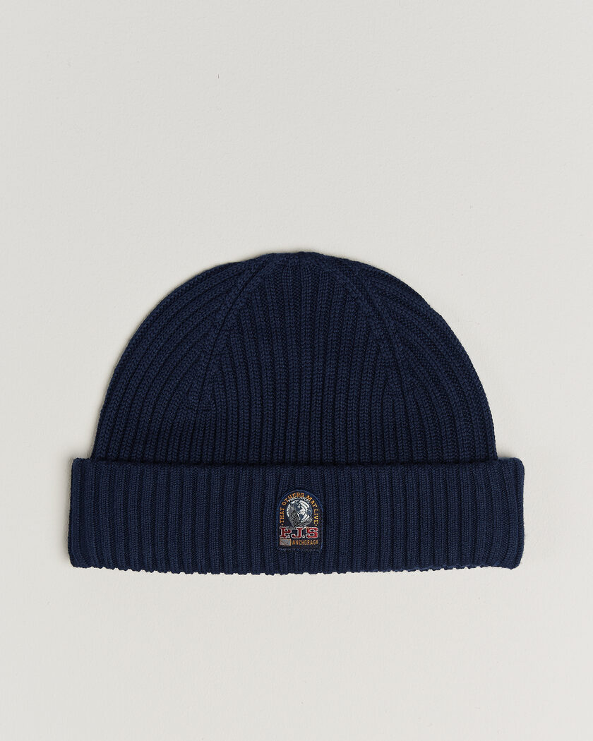 Parajumpers Matio Ribbed Hat Blue Navy – Blue