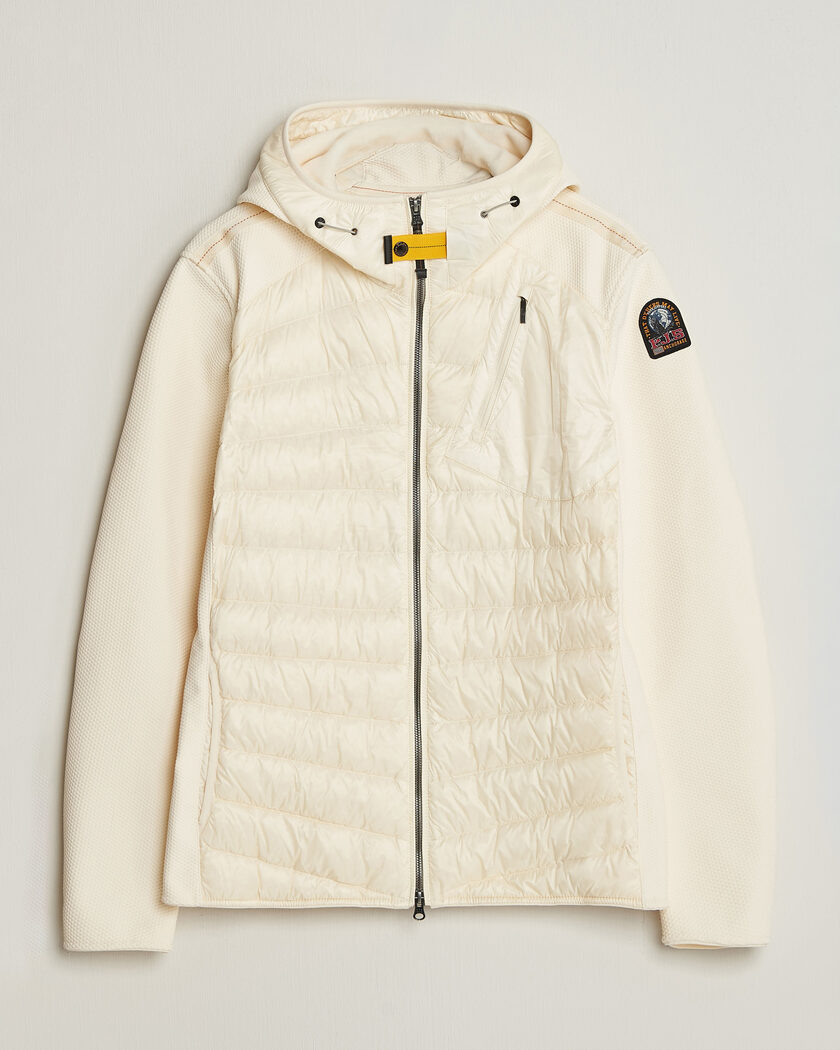 Parajumpers Nolan Warm Up Hybrid Hooded Jacket Warm Ivory – White