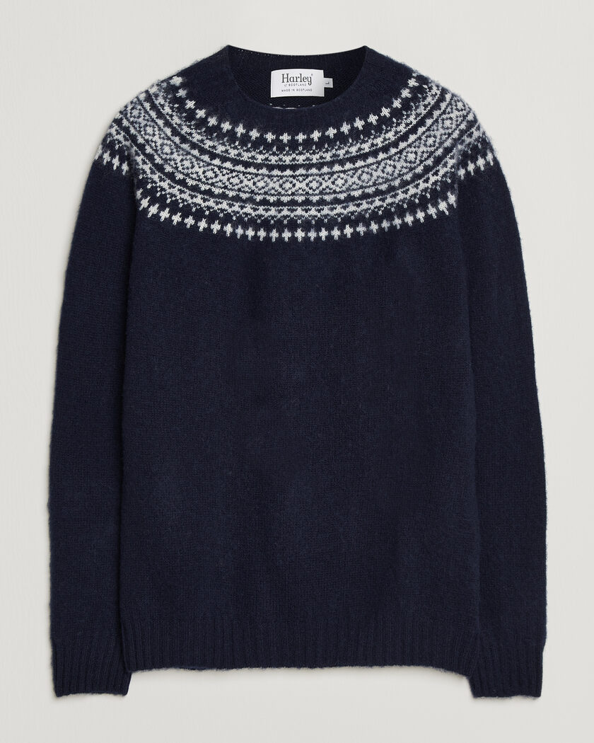 NN07 Kevin Cotton Knitted Sweater Navy Blue at CareOfCarl.com