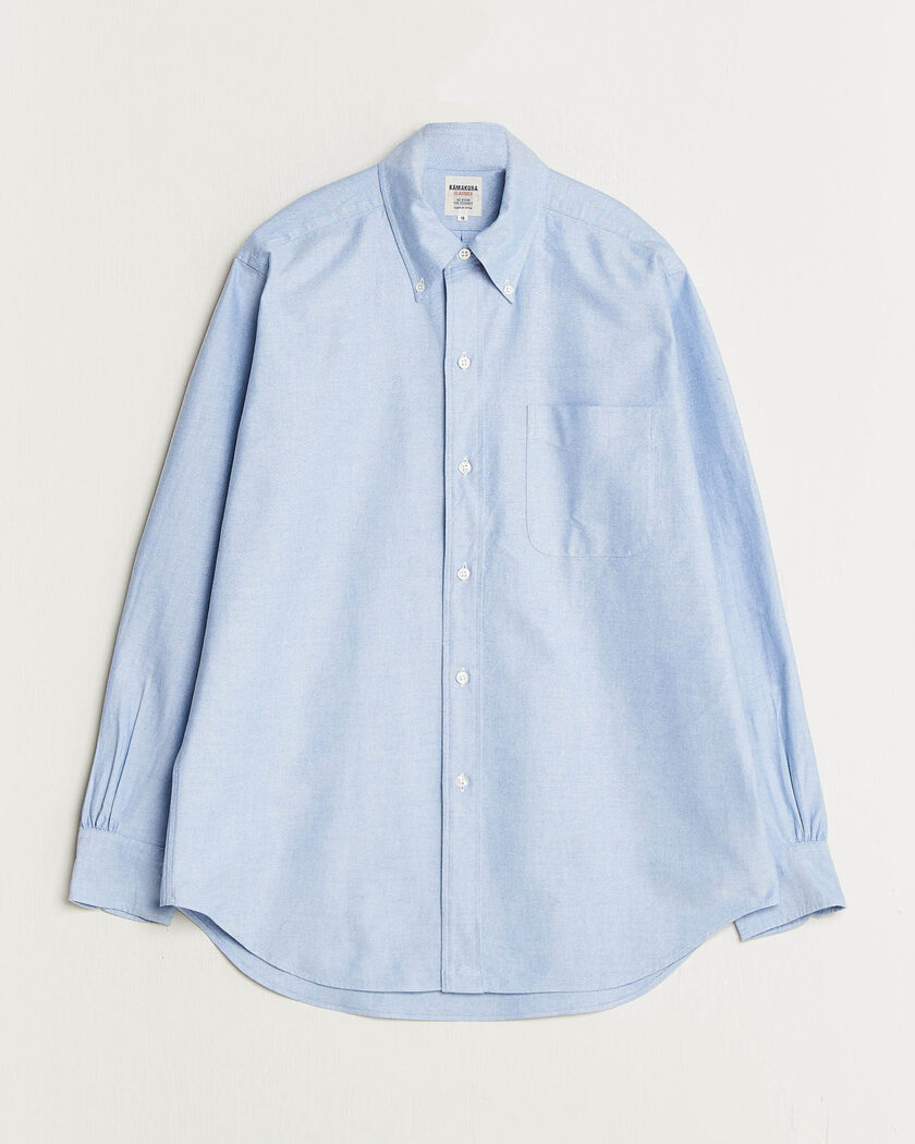 Kamakura Shirts Ametora Japanese Oxford BD Shirt Light Blue – Blue