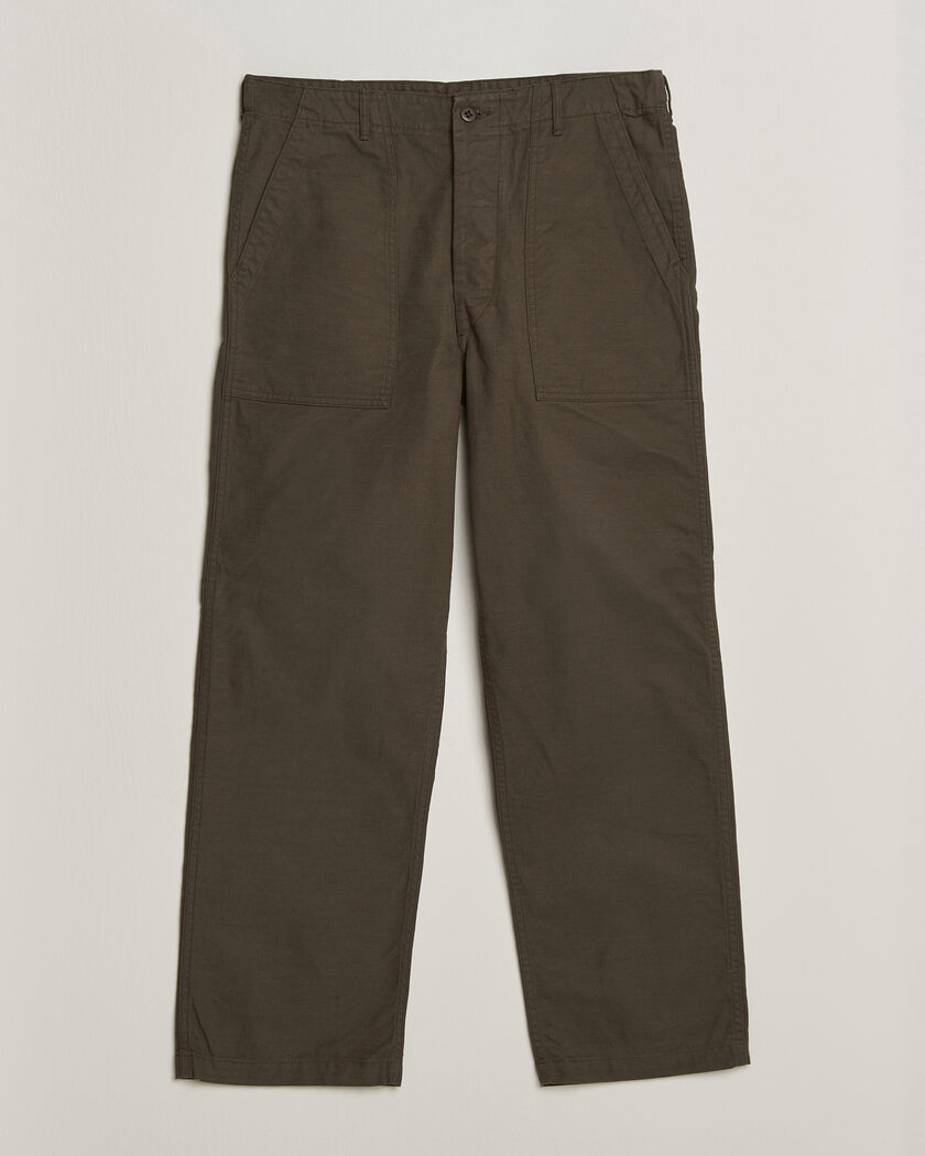  orSlow Regular Fit Original Sateen Fatigue Pants Coffee Brown – Brown