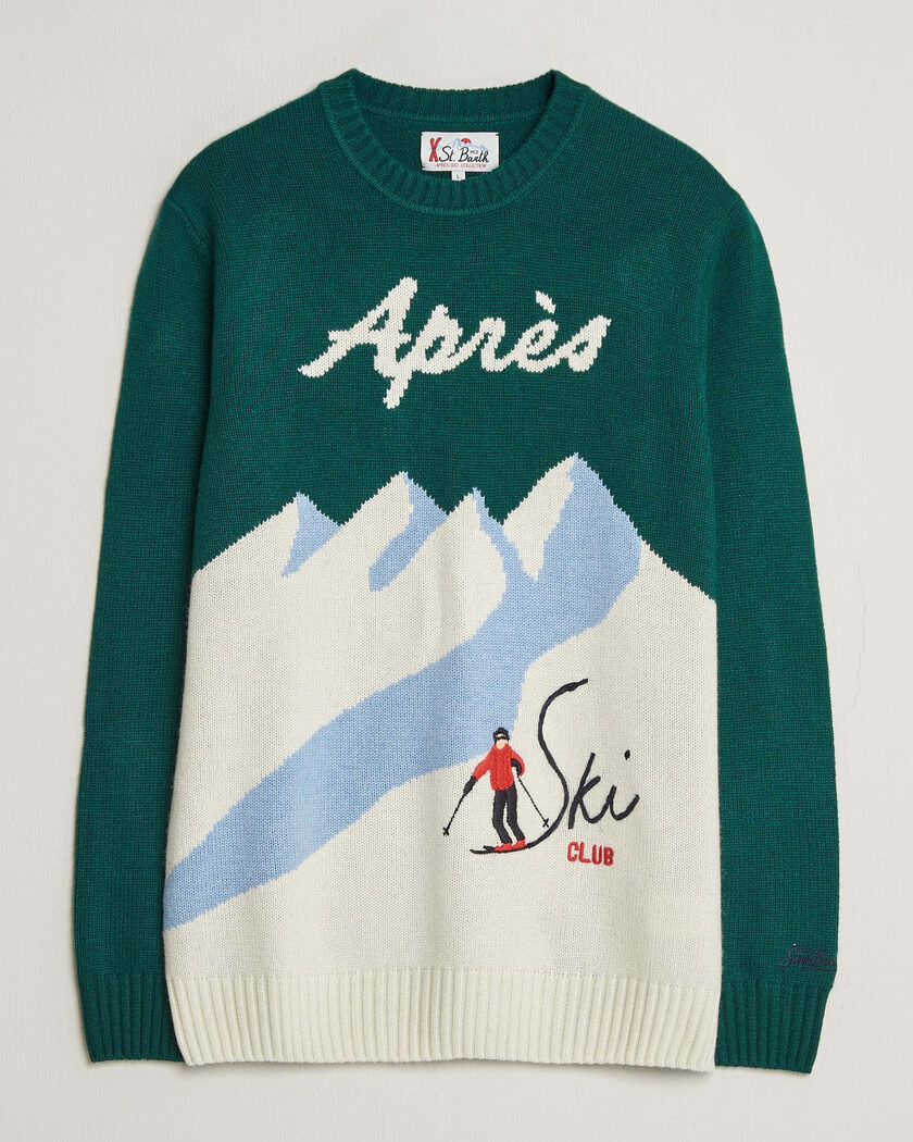 MC2 Saint Barth Bombardino Printed Sweater Apres Ski Club – Green