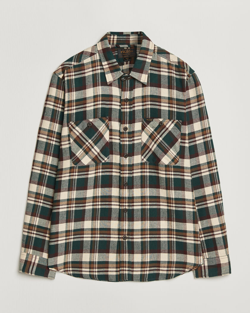 Filson The Rangeland Flannel Shirt Green – Multi-colour