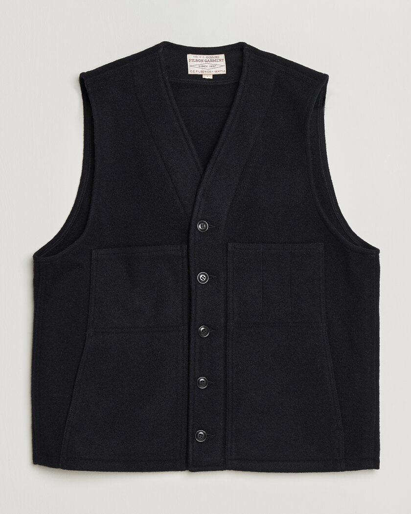 Filson Mackinaw Wool Vest Navy – Blue