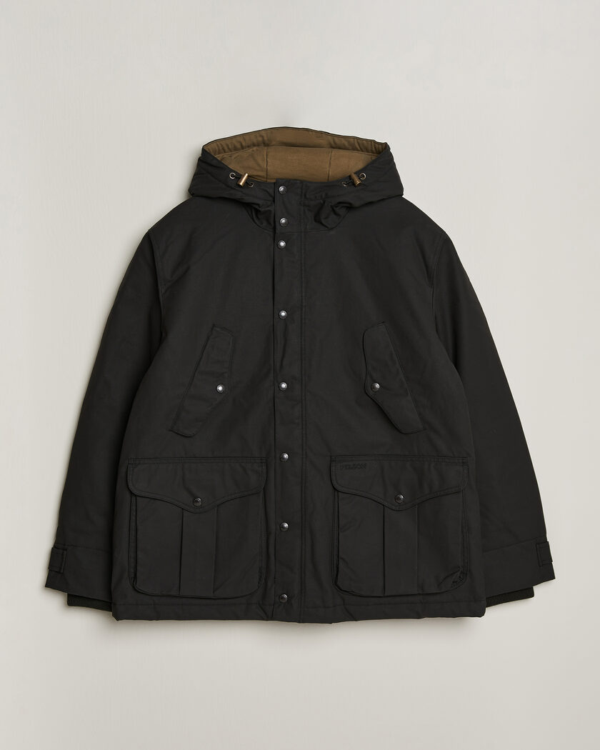 Filson Waxed Mountain Parka Black – Black