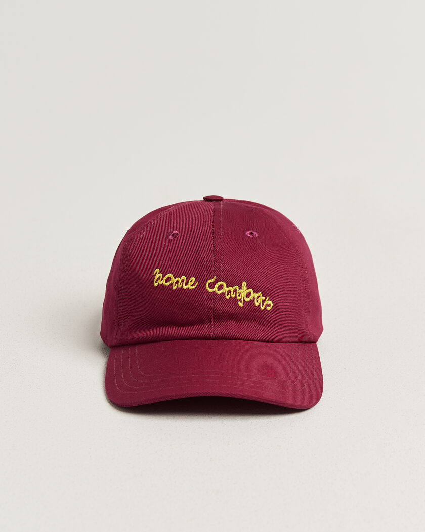 Drake's Home Comforts Twill Baseball Cap Red – Red