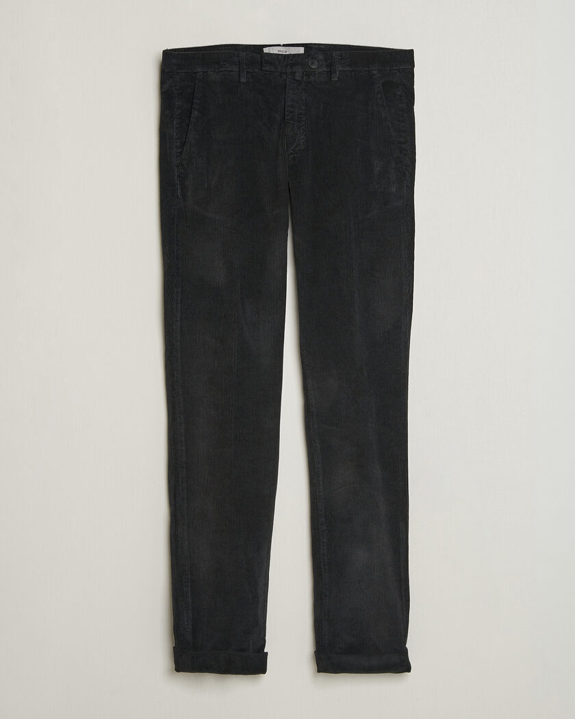 Briglia 1949 Slim Fit Corduroy Trousers Black – Black