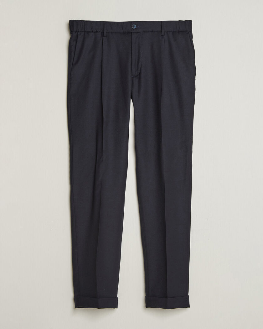 Briglia 1949 Isola Stretch Flannel Trousers Navy – Blue